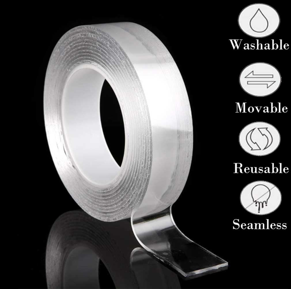 Double Sided Tape Heavy Duty Hanging Tape Removable Double Sided Tape for  Walls, Wood, Tile, Metal Surfaces Strong Grip Mounting Tape Thickness 2mm