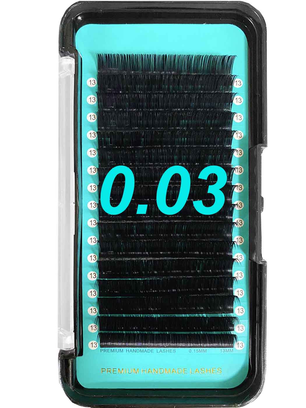 Cashmere Faux Mink Matte Black Individual Lash Extensions 【0.03mm 16-lines】【CLEARANCE SALE】Black Box Lashes Are Curlier Than White box lashes