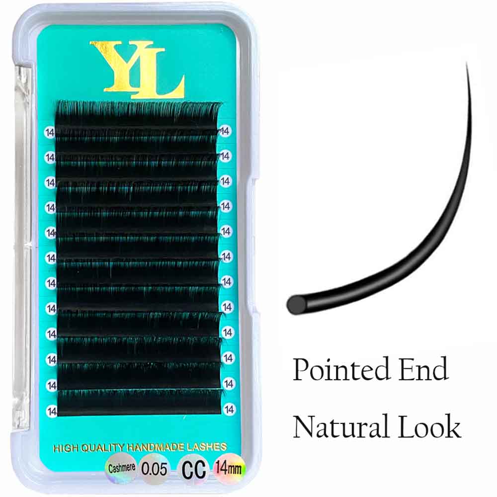 Classic Cashmere Matte Dark Black Lashes 0.10mm 16 Rows NO-logo【Best Quality Ever】