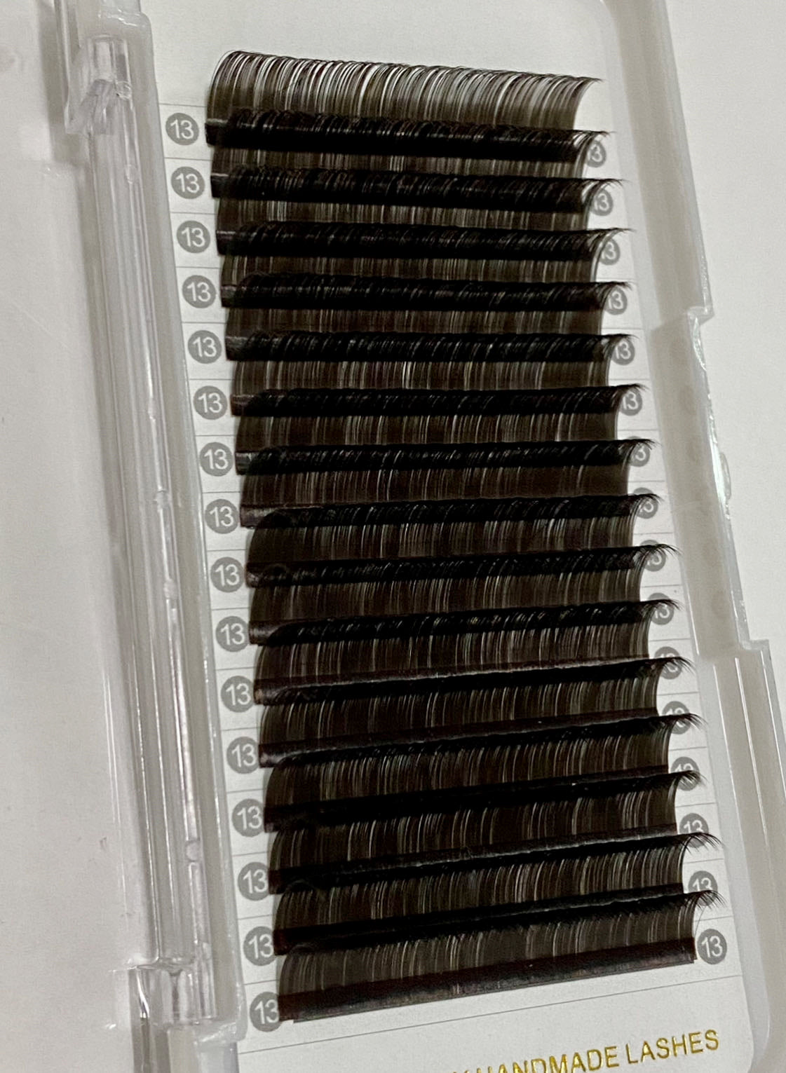 0.05mm Black Chocolate Color Lashes 16 Lines