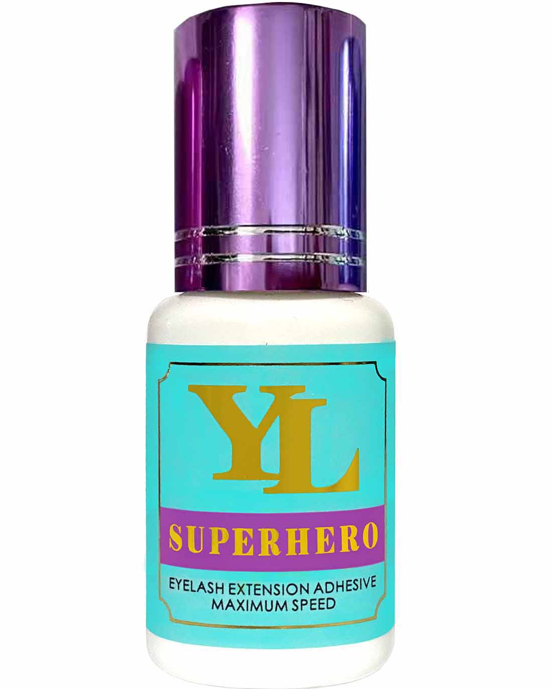 SUPERHERO PURPLE 0.5-1 Second Fast Drying -EXTRA STRONG- LONG RETENTION 8 weeks Eyelash Extension Glue【For low to medium humidity】