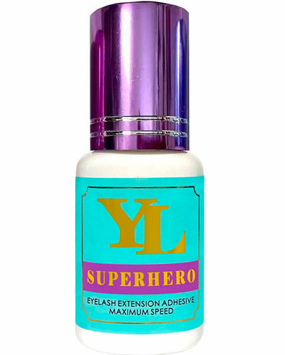 SUPERHERO PURPLE 0.5-1 Second Fast Drying -EXTRA STRONG- LONG RETENTION 8 weeks Eyelash Extension Glue【For low to medium humidity】