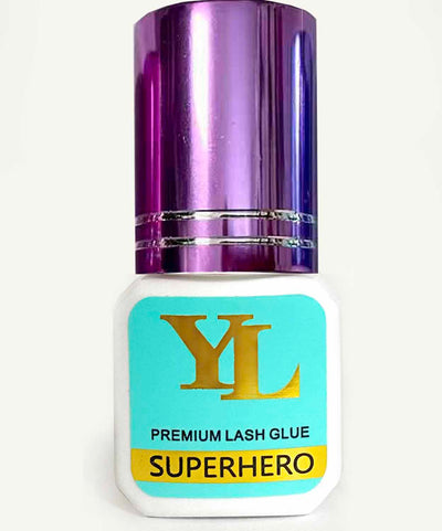 SUPERHERO PURPLE 0.5-1 Second Fast Drying -EXTRA STRONG- LONG RETENTION 8 weeks Eyelash Extension Glue【For low to medium humidity】