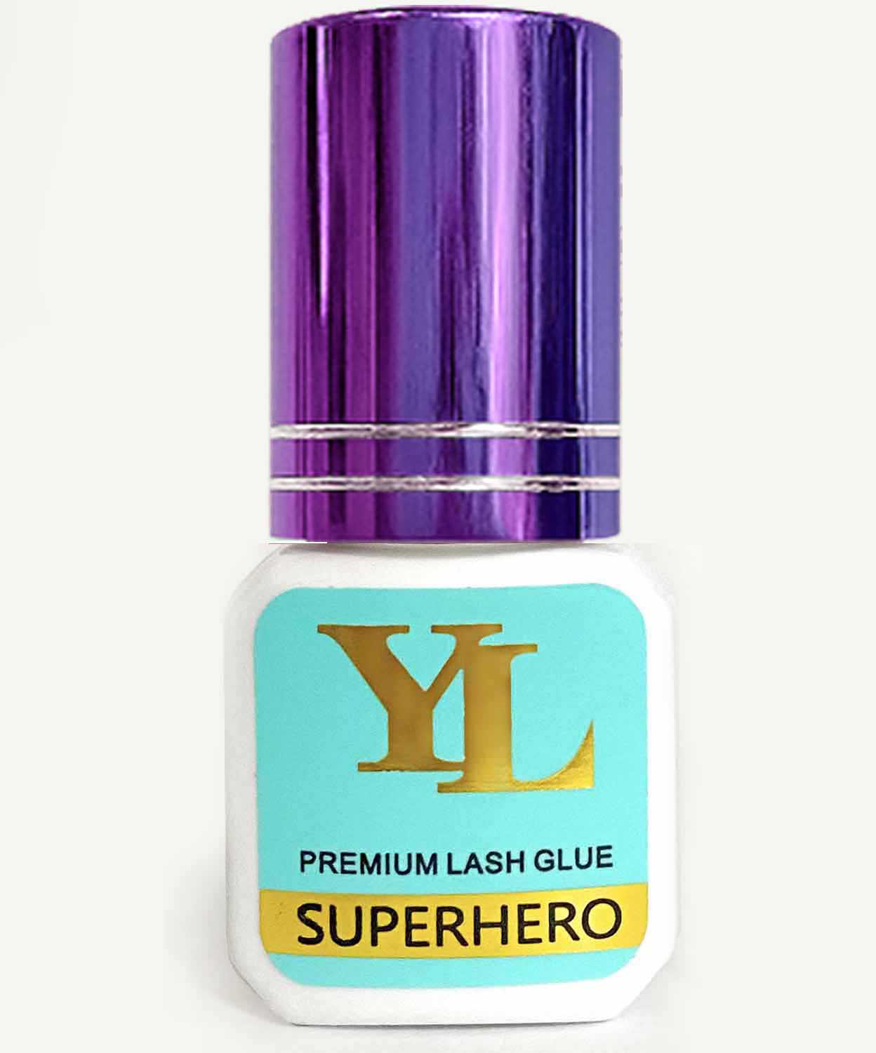 SUPERHERO PURPLE 【Dries Invisible】0.5-1 Second Fast Drying -EXTRA STRONG Eyelash Extension Glue【For low to medium humidity】