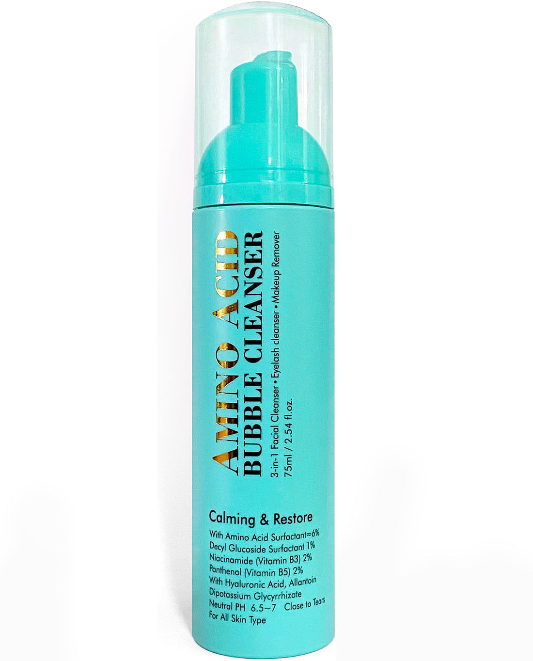 Wholesale Luxury Amino Acid Eyelash Extension Bubble Shampoo 75ml bottle Extra Gentle