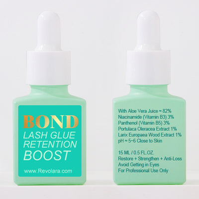 Lash Glue SUPER BOND, Glue Speed Accelerant/ Booster- Apply on lashes after extension【with Vitamin B3 & B5】Restore+Strengthen+Anti-loss