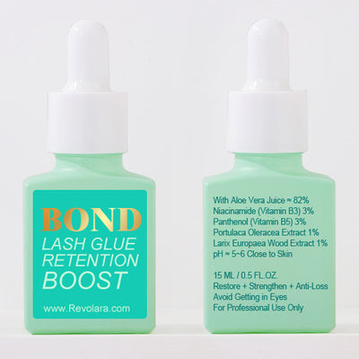 Lash Glue BOND, Glue Speed Accelerant/ Booster- Apply on lashes after extension【with Vitamin B3 & B5】Restore+Strengthen+Anti-loss