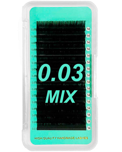 Cashmere Extra Matte Dark Black Lashes 0.03mm 16-lines【BEST QUALITY EVER】