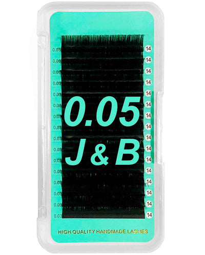 B Curl, J Curl, Bottom Lashes Cashmere Extra Matte Dark black lashes【BEST QUALITY EVER】0.05mm