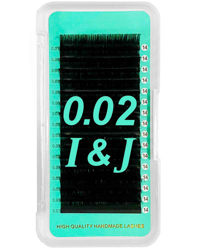 i curl & J curl Bottom Lashes Cashmere PRO Extra Matte Deep Black Lash 0.02mm【Best Quality Ever】