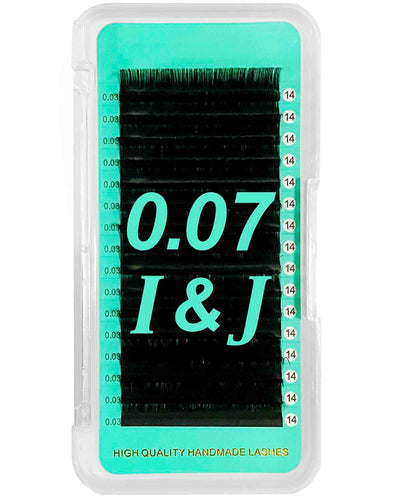 i curl & J curl Bottom Lashes Cashmere PRO Extra Matte Deep Black Lashes 0.07mm【Best Quality Ever】