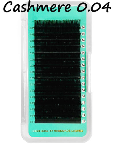 Cashmere Extra Matte Dark Black Lashes【SALE】 0.04mm-16rows