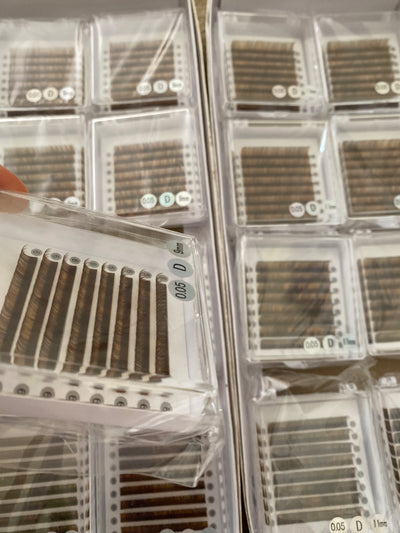 Mixed-Brown Color Lashes 0.05mm  【 8-lines】