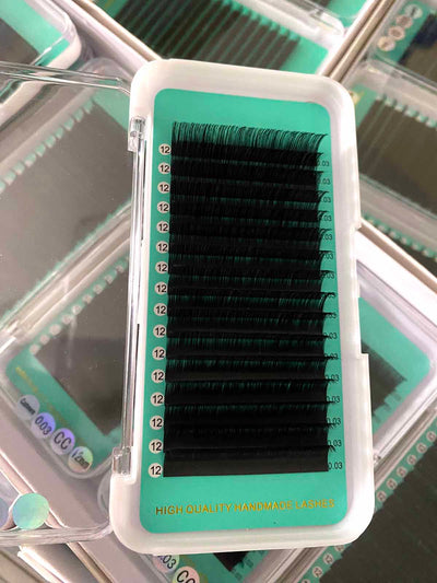 Cashmere PRO Extra Matte Deep Black Lash 【0.02 mm】16-lines - NO logo【Best Quality Ever】