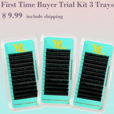 First Time Buyer Trial Kit 3 Trays Cashmere Lashes 【First Time Buyer of Our Company ONLY 】$9.99 will be required when you place order