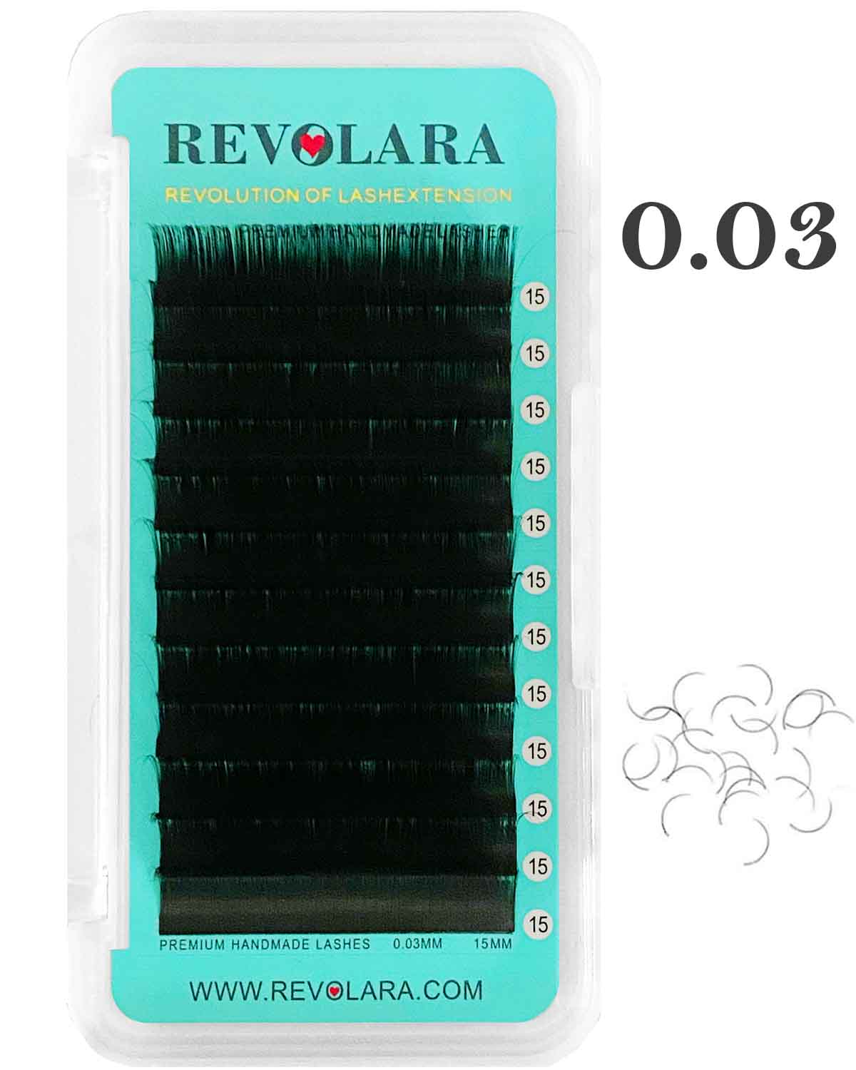 Premium Mega Volume Individual Lash Extensions 【0.03mm 12-lines】 Velvet Matte Black Lashes