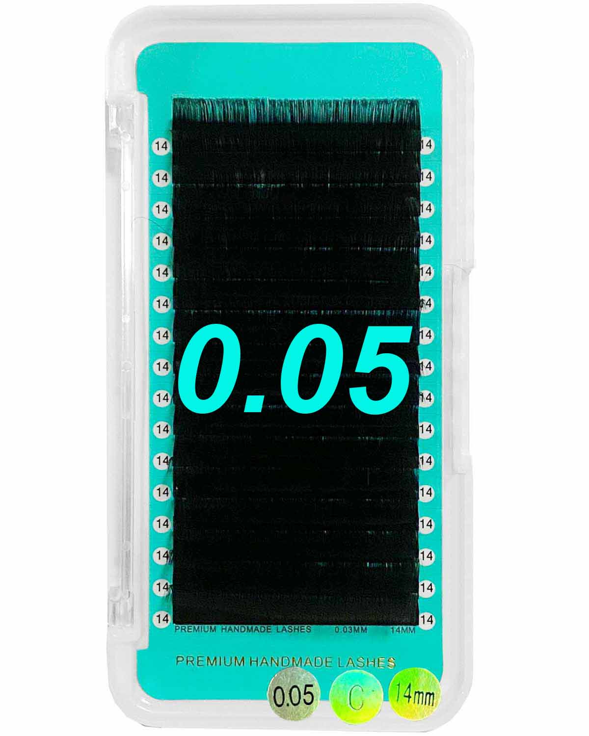 Cashmere Faux Mink Premium Matte Black Individual Lash Extensions 【0.05mm 16-lines】With Orange Tape【Clearance Sale】