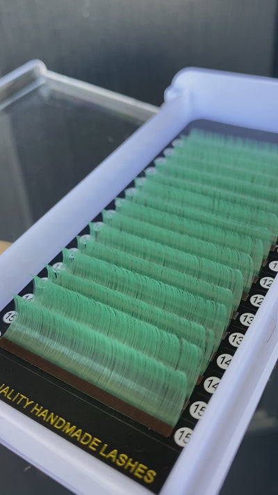 0.05mm Light Green Lashes 16 rows