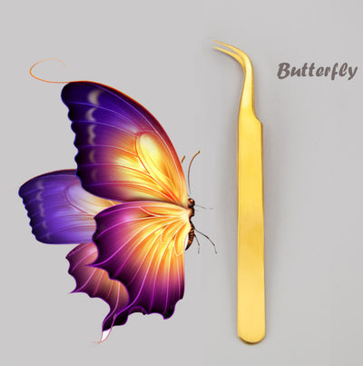 BUTTERFLY Super Steel Tweezer / Anti-magnetic / Ultra-high precision hardness and durability