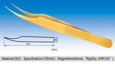 DOLPHIN Super Steel Tweezer | Anti-magnetic | Ultra-high precision hardness and durability