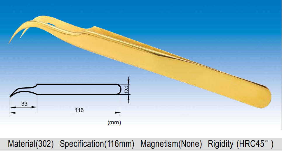 BUTTERFLY Super Steel Tweezer / Anti-magnetic / Ultra-high precision hardness and durability