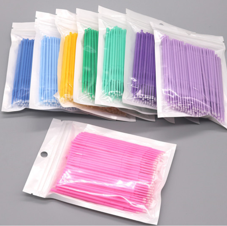 Eyelash Cotton Swabs  100 pcs  2.5mm head