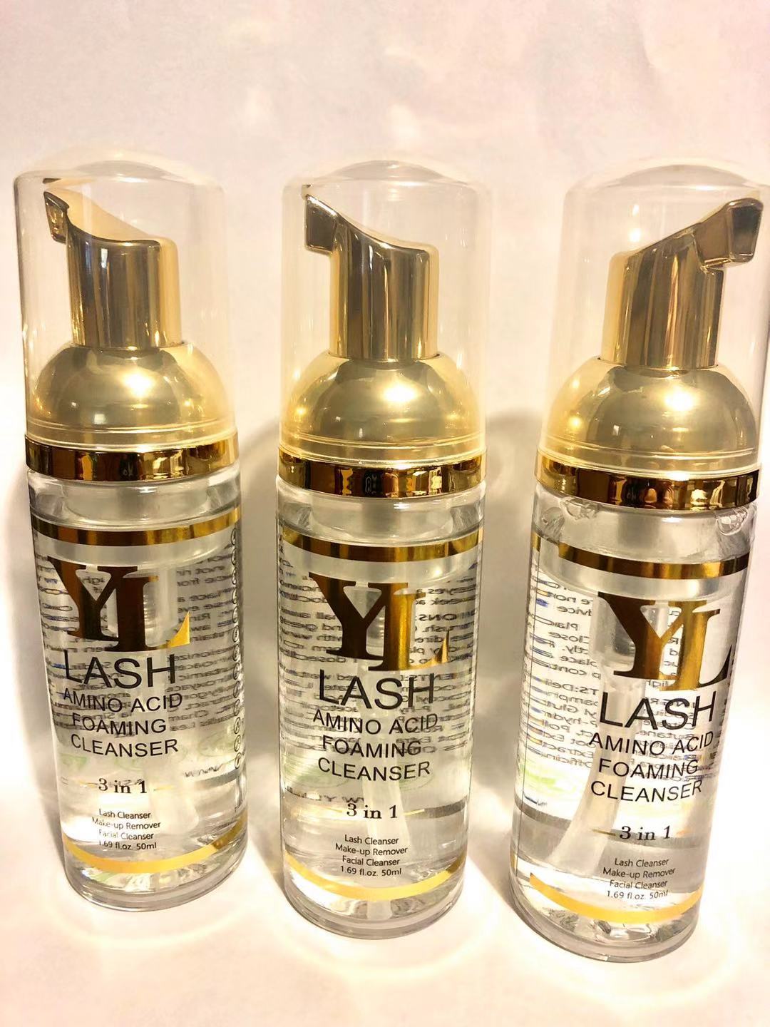 【scratched bottle during shipping but not inffect the cleanser inside the bottle】Amino Acid Eyelash Extension Shampoo 50ml