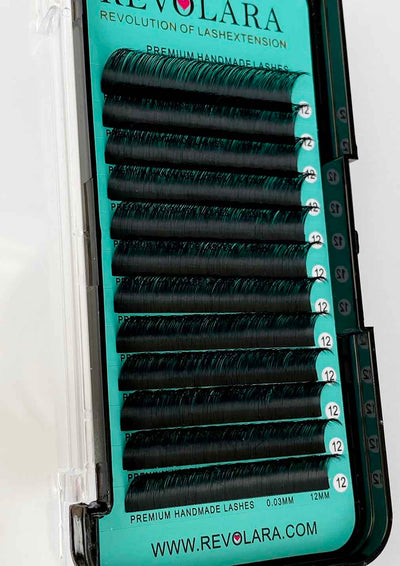 Cashmere Faux Mink Matte Black Individual Lash Extensions 【0.03mm 12-lines】CLEARANCE SALE