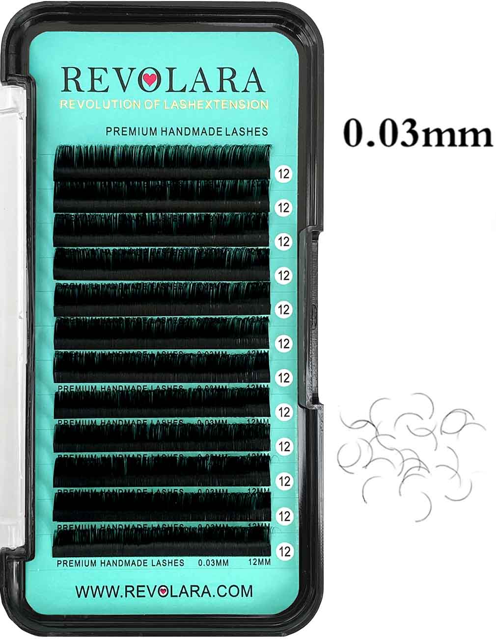 Cashmere Faux Mink Matte Black Individual Lash Extensions 【0.03mm 12-lines】CLEARANCE SALE