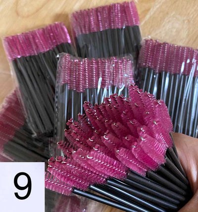 Mascara Brush 50 pcs/bag -  many COLORS