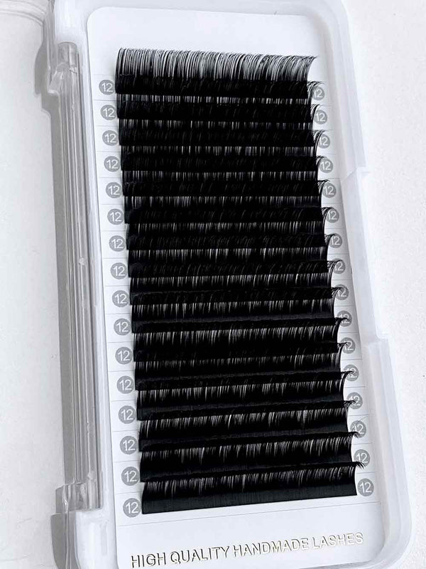 Cashmere Extra Matte Dark Black Lashes 0.03mm【16 Rows no-logo white label】【Best Quality Ever】