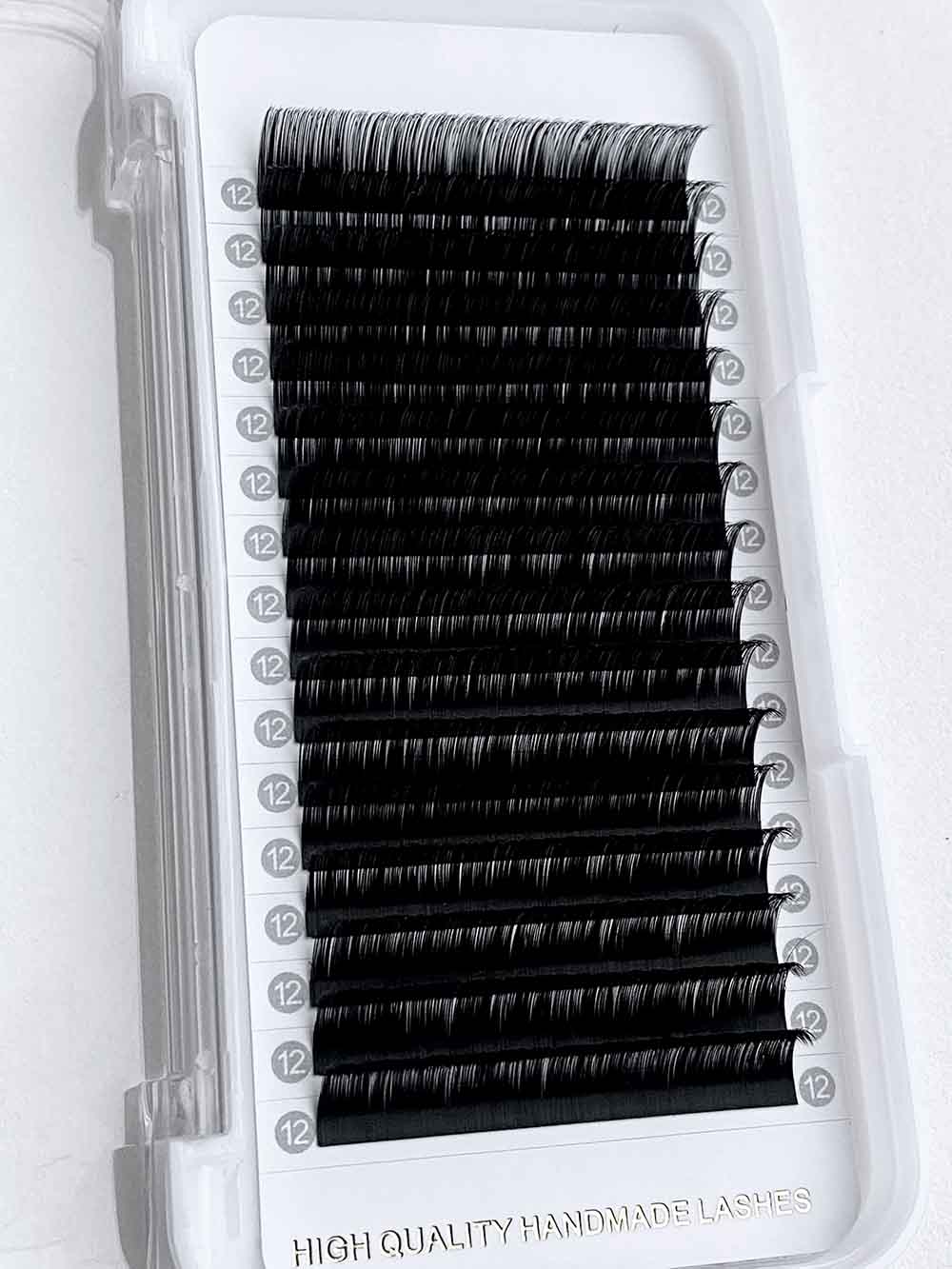 Cashmere Extra Matte Dark Black Lashes【16 Rows no-logo white label】0.05mm【Best Quality Ever】