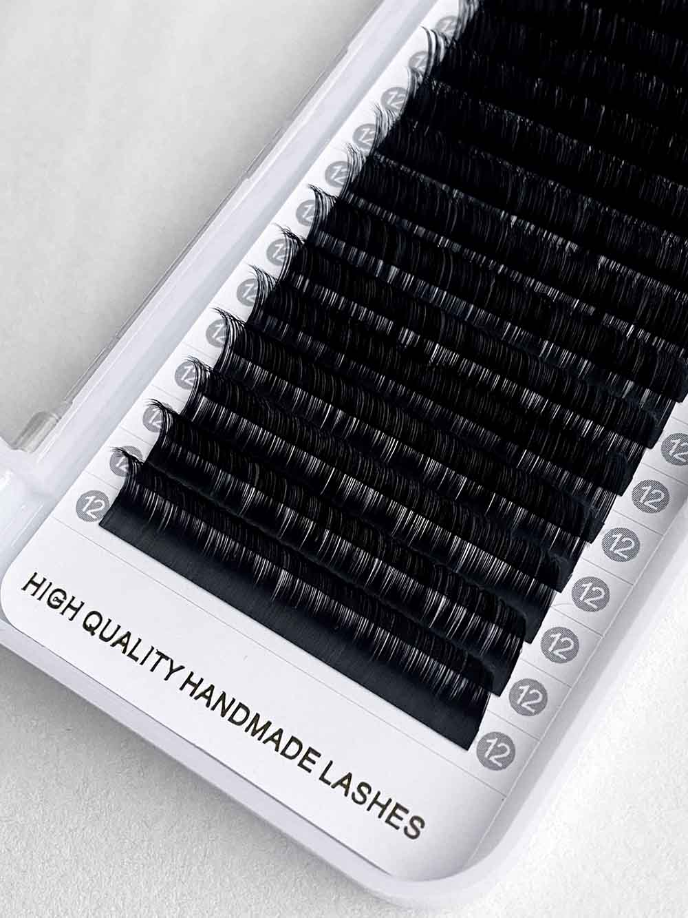 Cashmere Extra Matte Dark Black Lashes【16 lines no-logo white label】0.05mm【Best Quality Ever】