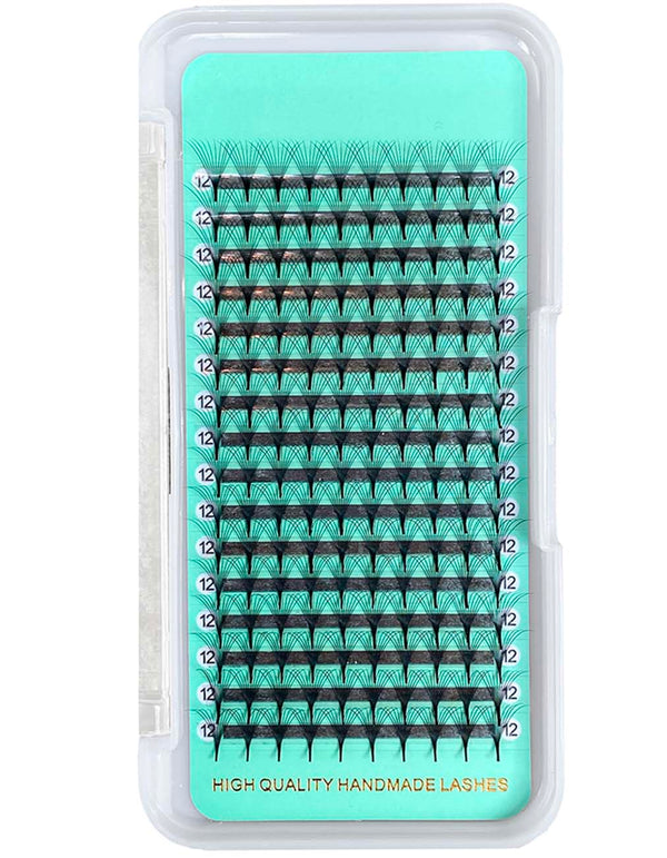 10D--0.03/0.05mm  Slim/Sharp/Pointy Root Medium Stem Premade Fans 16 lines NO-Logo 160 fans【Sale】