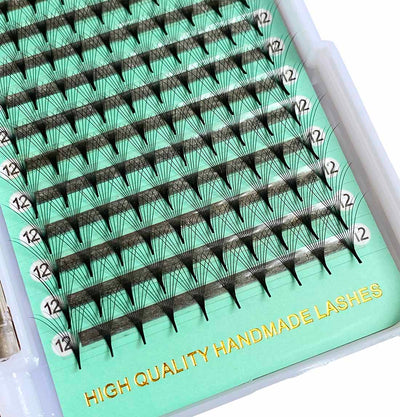 8D - 0.07mm Slim/Pointy Root Medium Stem Premade Fans 16 lines 160 fans NO-Logo【Sale】