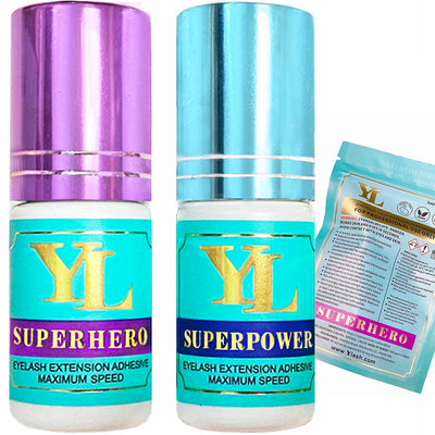 Invisible Superpower 0.5-1 Second Fast Drying -EXTRA STRONG- LONG RETENTION Eyelash Extension Adhesive CLEAR COLOR 5ml