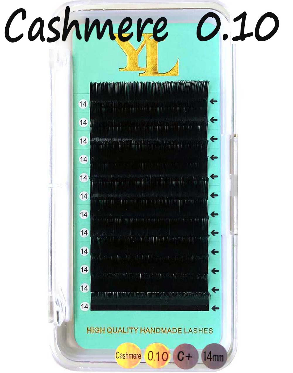 Classic Cashmere Matte Dark Black Lash  0.10mm 12lines 【Best Quality Ever】