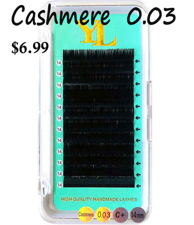 Three Trays of Free Sample【INSTAGRAM FOLLOWER ONLY 】Cashmere Matte Dark Black Lashes【First time Buyer ONLY 】USA Shipping Handling Fee $9.99