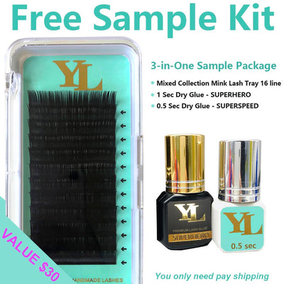 Free Sample Kit- One Lash Tray + Two Glue