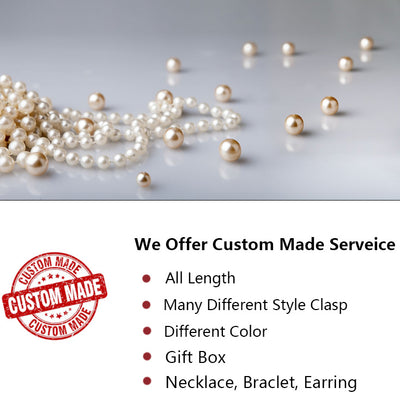 Magnic Clasp AAA Quality 10-11mm Cultured Pearl Necklace with 18K Gold Plated 925 Sterling Silver Clasp