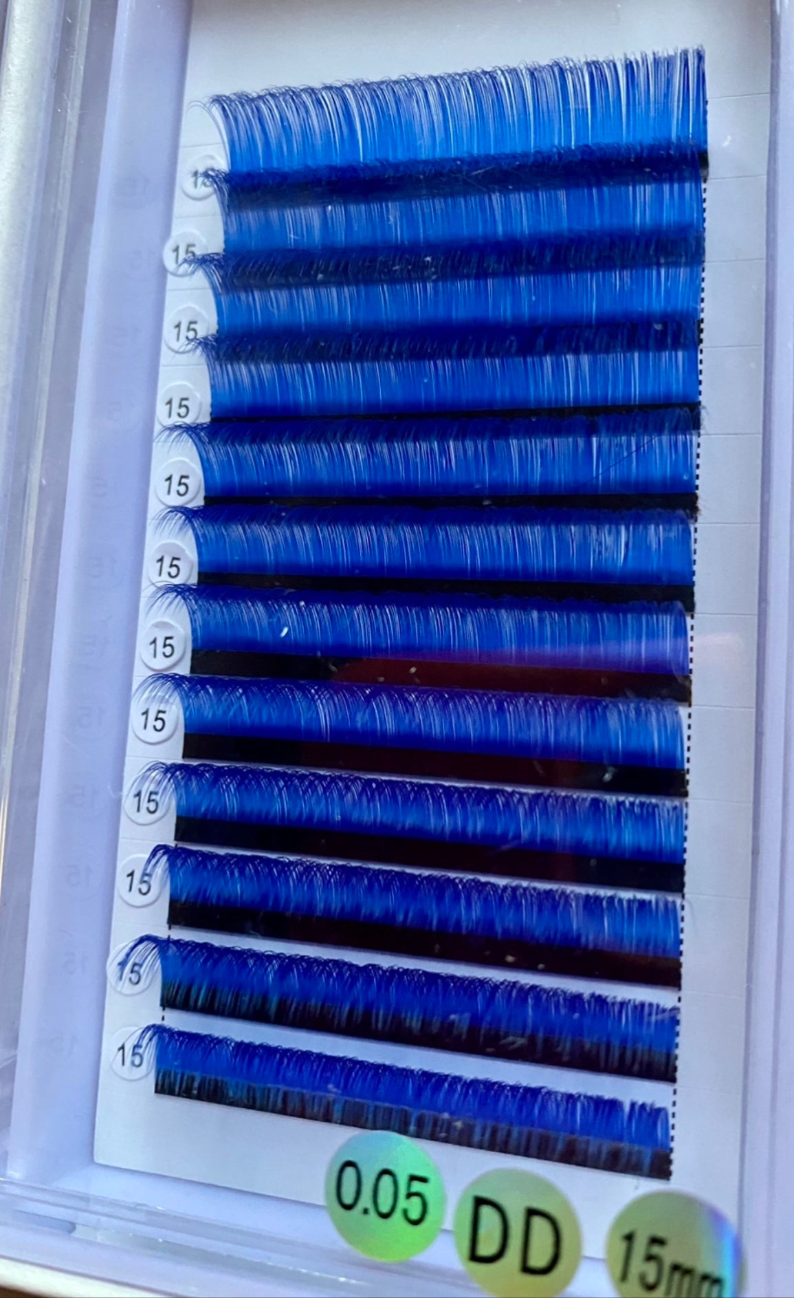 0.05mm Navy Blue Color Lash extension Tray 12-rows