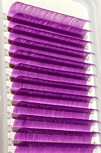 0.05mm Purple Color Lashes 12lines