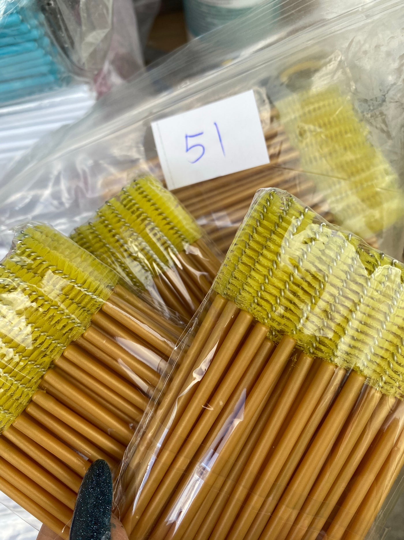 Mascara Brush 50 pcs/bag -  many COLORS