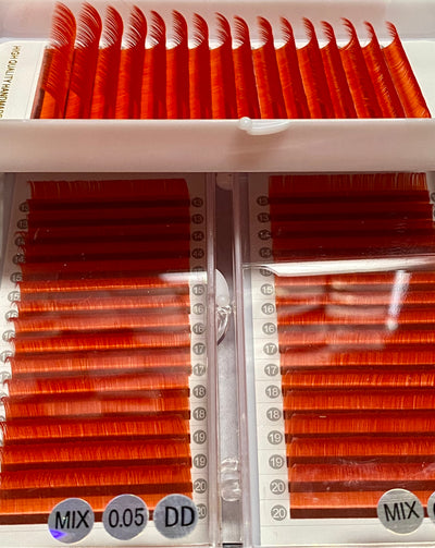 0.05mm Vivid Red Color Lash extension Tray