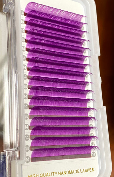 0.05mm Purple Color Lashes supplier