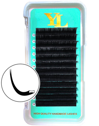 Flat Lash -Ellipse Lashes Extra Matte Dark Black - 0.20mm