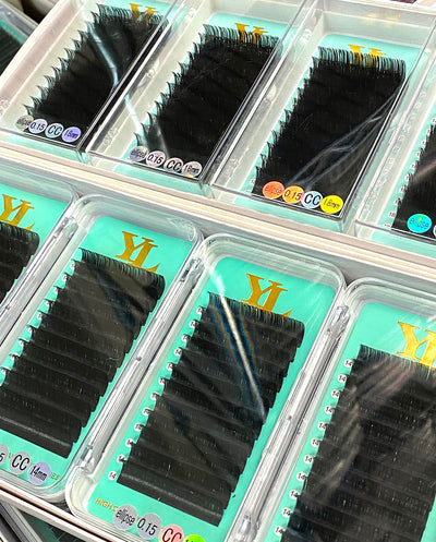 Flat Lashes/ Ellipse Lash 0.15mm【Extra Matte Dark Black】8 to 18mm